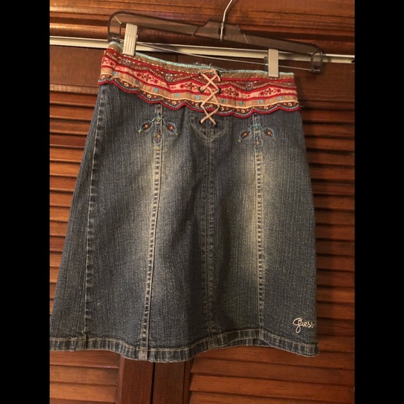 Kids Guess Jean Skirt - Picture 1 of 5